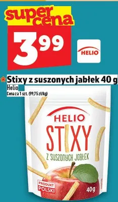 Stixy z suszonych jabłek 40g promocja w TOPAZ