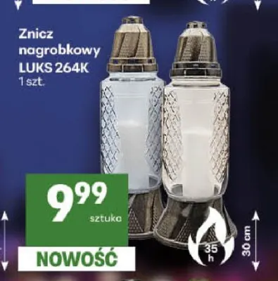 Znicz nagrobkowy Luks 264K promocja w Delikatesy Centrum