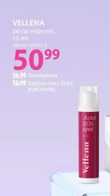 Żel na wypryskt VELLENA promocja w Hebe