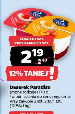 Deserek Paradiso brzoskwiniowy promocja w Netto
