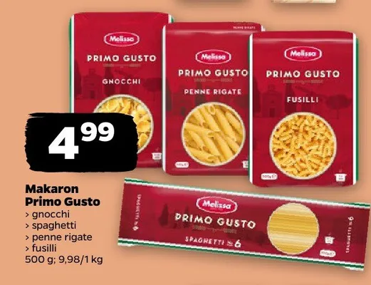 Makaron Primo Gusto gnocchi promocja w Netto