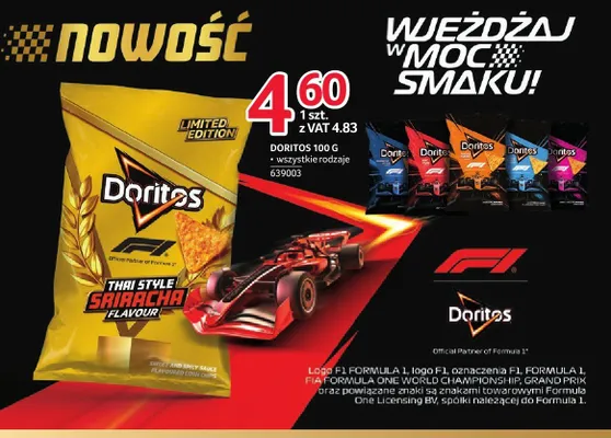 Chipsy Doritos Thai Style Sriracha Flavour promocja w Selgros
