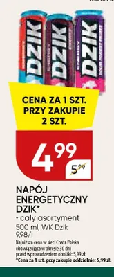 Napój energetyczny Dzik promocja w Chata Polska