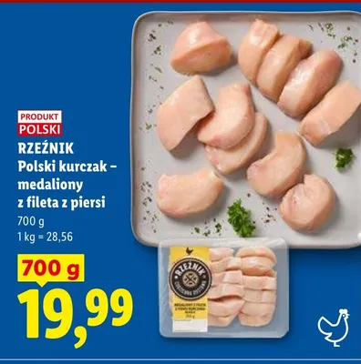 Kurczak medaliony z fileta z piersi Polski Rzeźnik promocja w Lidl