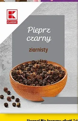 Pieprz czarny ziarnisty Le gusto promocja w Kaufland