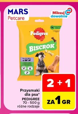 Przysmaki dla psa Pedigree promocja w Carrefour
