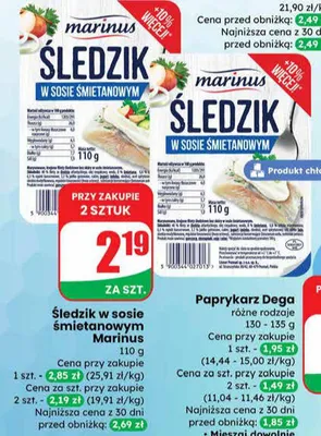 Paprykarz różne rodzaje promocja w Dino