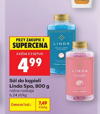 Sól do kąpieli Linda Spa promocja w Biedronka