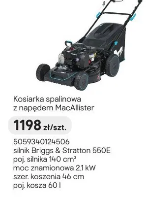 Kosiarka spalinowa z napędem MacAllister promocja w Castorama