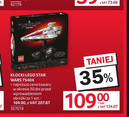 Klocki LEGO Star Wars 75404 promocja w Selgros