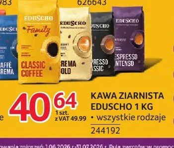 Kawa ziarnista Eduscho promocja w Selgros