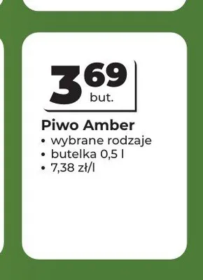 Piwo Amber promocja w Odido