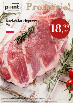 Karkówka wieprzowa promocja w Market Point