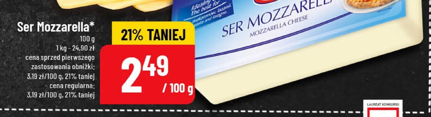 Ser Mozzarella Mlekpol promocja w POLOmarket