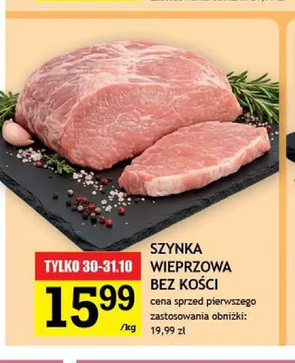 Szynka wieprzowa bez kości promocja w Gram Market