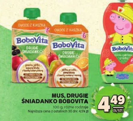 Mus drugie śniadanko BoboVita promocja w Stokrotka