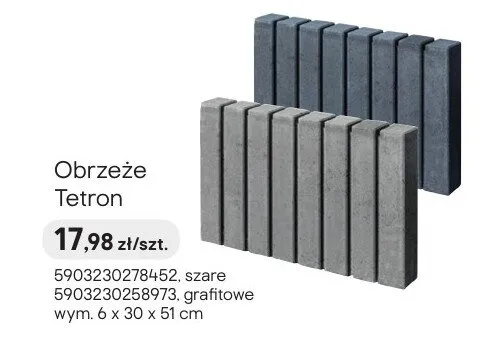 Obrzeże Tetron  promocja w Castorama