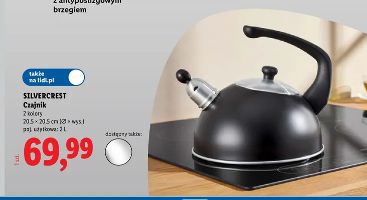 Czajnik Silvercrest 2 l promocja w Lidl