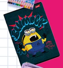Teczka z gumką Minionki promocja w Biedronka