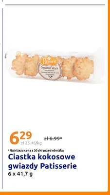Ciastka kokosowe gwiazdy Patisserie promocja w Action