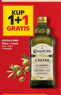 Oliwa z oliwek extra virgin Costa d'Oro promocja w Kaufland