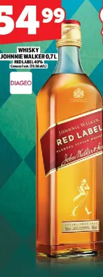Whisky Johnnie Walker Red Label promocja w TOPAZ