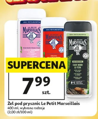 Żel pod prysznic Cade Wood & Fern Le Petit Marseillais promocja w Auchan