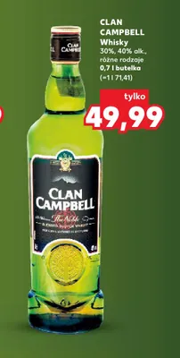 Whisky Clan Campbell promocja w Kaufland
