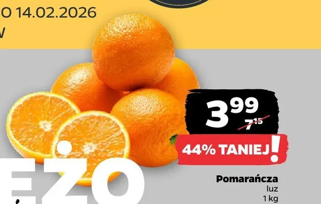 Pomarańcza luz promocja w Netto