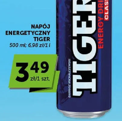 Napój energetyczny Tiger Classic promocja w Groszek