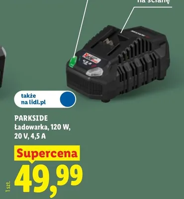 Ładowarka Parkside 120W promocja w Lidl