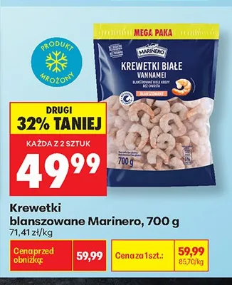 Krewetki blanszowane Marinero promocja w Biedronka