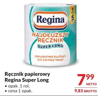 Ręcznik papierowy Regina Super Long promocja w Makro