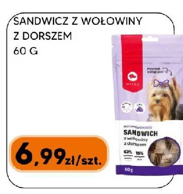 Sandwicz z wołowiny z dorszem Maced promocja w HIPPER.pl