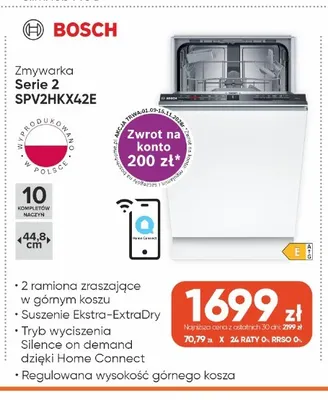 Zmywarka Bosch Serie 2 SPV2HKX42E promocja w Max Elektro