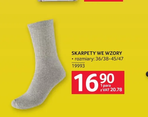 Skarpety we wzory promocja w Selgros