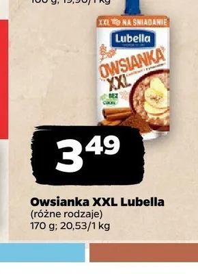 Owsianka XXL Lubella promocja w Netto