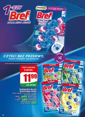Zawieszka do wc Bref Power Aktiv 3-pak promocja w Dino