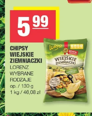 Chipsy Wiejskie Ziemniaczki Lorenz promocja w SPAR