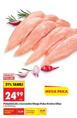 Polędwiczki z kurczaka Mega Paka promocja w Biedronka