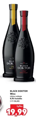 Wino białe półsłodkie Black Doktor promocja w Kaufland