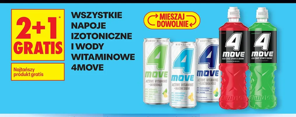 Napoje izotoniczne i wody witaminowe promocja w Biedronka