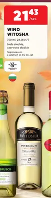 Wino białe Witosha słodkie promocja w Stokrotka
