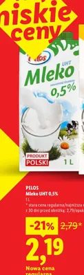 Mleko UHT 0,5% promocja w Lidl