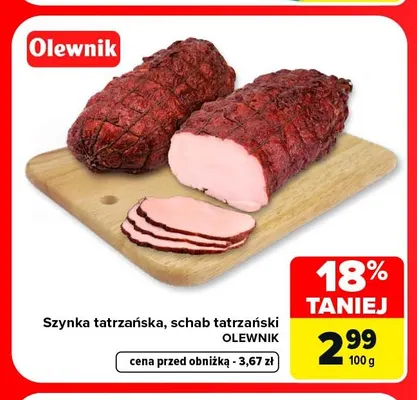 Schab tatrzański Olewnik promocja w Carrefour