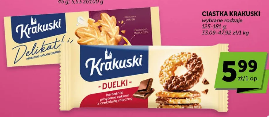 Ciastka Krakuski Duelki promocja w Euro Sklep