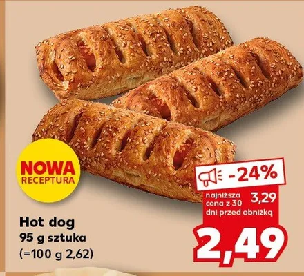 Hot dog 95g promocja w Kaufland