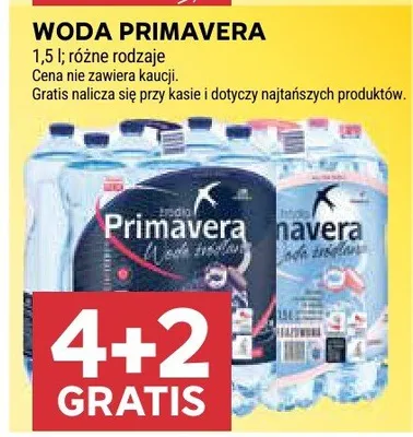 Woda Primavera promocja w Stokrotka