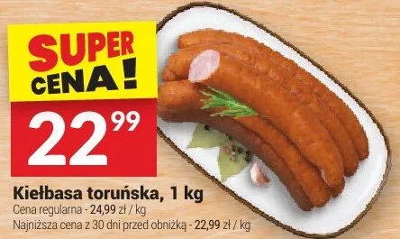 Kiełbasa toruńska promocja w Twój Market