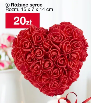 Różane serce promocja w Woolworth